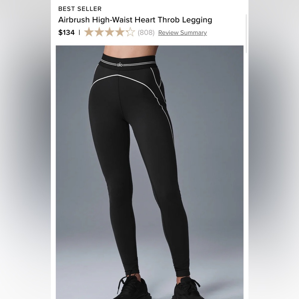 Alo Airbrush High-Waist Heart Throb Legging